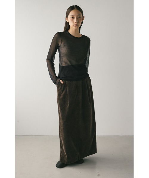 シアースキンニットトップ 秋服（Tシャツ/カットソー）｜STYLEMIXER