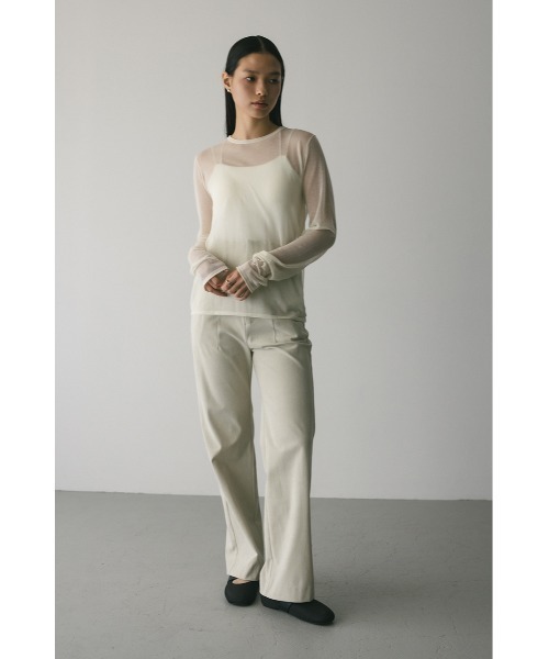 トップス K シアースキンニットトップ 秋服（Tシャツ/カットソー