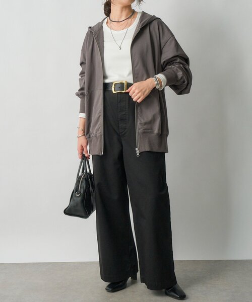 RIVE DROITE(リヴドロワ)の「【MONN.:.(モン)】コットンチノパンツ(チノパンツ・レディース・ブラック/ベージュ・38/36)」の10枚目の写真