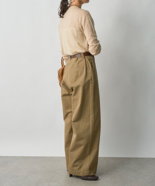 RIVE DROITE(リヴドロワ)の「【MONN.:.(モン)】コットンチノパンツ(チノパンツ・レディース・ブラック/ベージュ・38/36)」の19枚目の写真