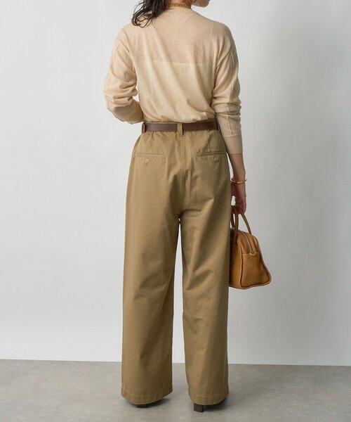 RIVE DROITE(リヴドロワ)の「【MONN.:.(モン)】コットンチノパンツ(チノパンツ・レディース・ブラック/ベージュ・38/36)」の20枚目の写真