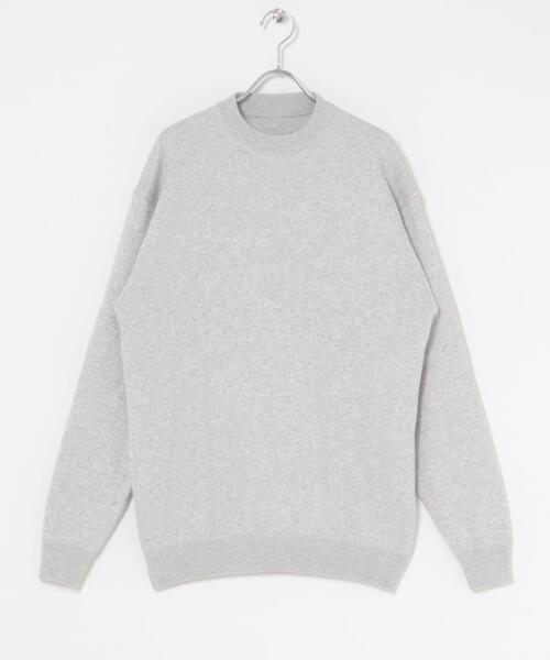URBAN RESEARCH DOORS（アーバンリサーチドアーズ）の「『一部WEB限定カラー』コットンウール クルーネックニット（ニット/セーター・メンズ・ライトグレー/チャコールグレー/ブラウン/ブルー系その他・LARGE/MEDIUM）」の14枚目の写真