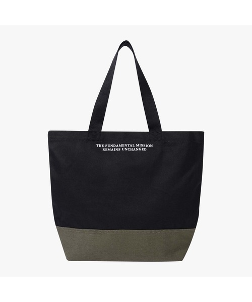 THE NORTH FACE（ザノースフェイス）の「国内未発売 THE NORTH FACE(ザ ノース フェイス)/バッグ/トートバッグ/ ショルダーバッグ / BLOCK CANVAS BAGブロックキャンバスバッグ（トートバッグ・レディース・ブラック/クリーム・FREE）」の10枚目の写真