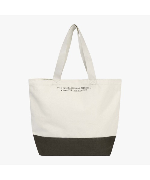 THE NORTH FACE（ザノースフェイス）の「国内未発売 THE NORTH FACE(ザ ノース フェイス)/バッグ/トートバッグ/ ショルダーバッグ / BLOCK CANVAS BAGブロックキャンバスバッグ（トートバッグ・レディース・ブラック/クリーム・FREE）」の4枚目の写真