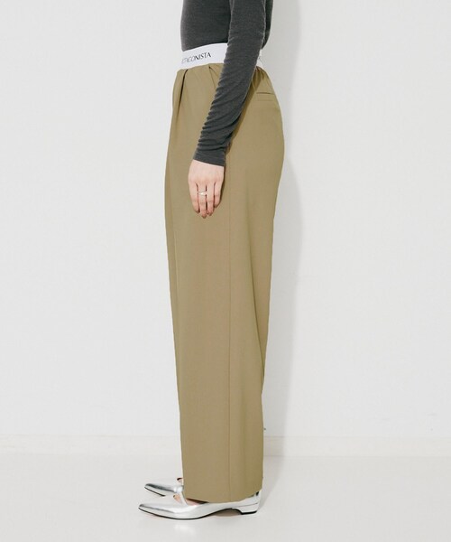 UNTITLED(アンタイトル)の「【PROTAGPNISTA】QUICK DRY WAIST LOGO PANTS(その他パンツ・レディース・ブラウン系その他/ベージュ・02)」の14枚目の写真