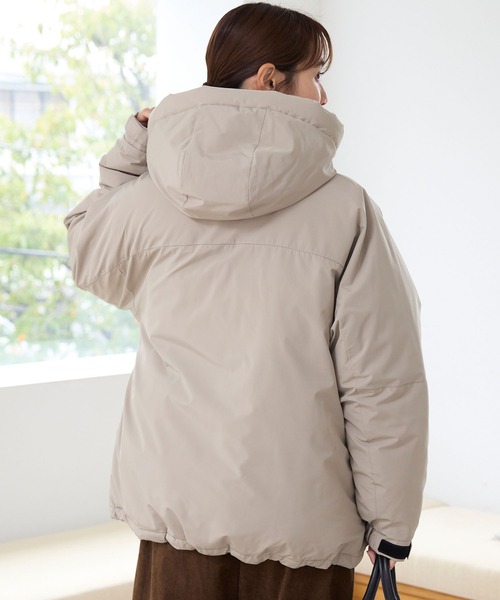 マルチファンクショナル ビッグシルエット ドローコード フード