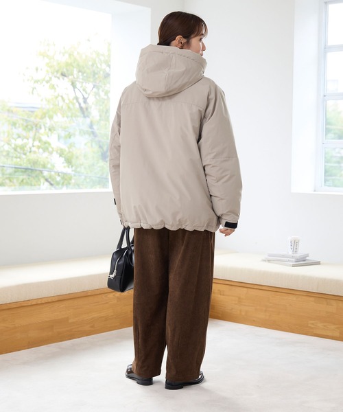 wolf & rewolf ブルゾン マルチファンクショナル ビッグシルエット ドローコード フード
