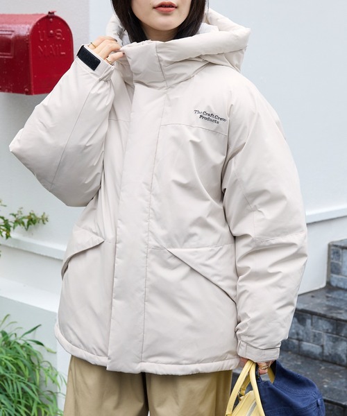 マルチファンクショナル ビッグシルエット ドローコード フード