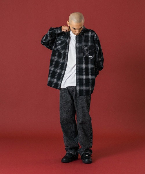 URBAN PLAID L/S SHIRT（シャツ/ブラウス）｜XLARGE（エクストララージ