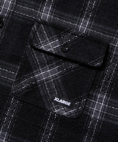 XLARGE(エクストララージ)の「URBAN PLAID L/S SHIRT(シャツ/ブラウス・メンズ・パープル/ブラウン/ブラック・S/M/L/XL)」の7枚目の写真