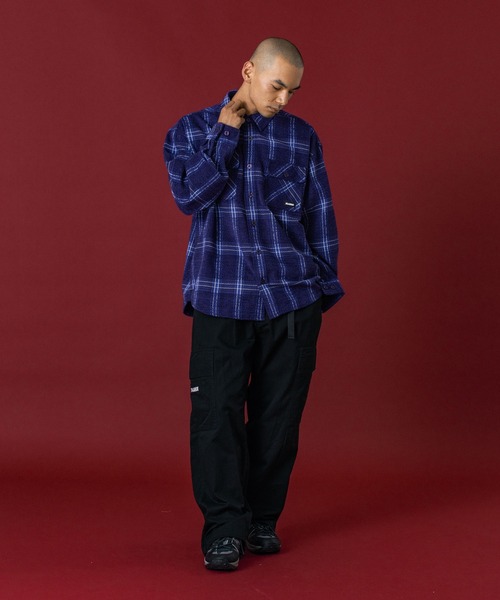 URBAN PLAID L/S SHIRT（シャツ/ブラウス）｜XLARGE（エクストララージ