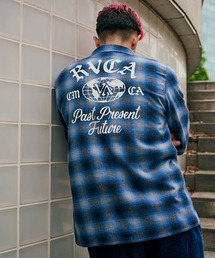 RVCA メンズ WOLD WIDE SHIRT 長袖シャツ 【2025年秋冬モデル】/ルーカチェック柄ネルシャツ
