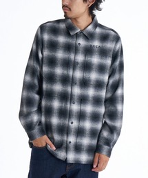 RVCA メンズ WOLD WIDE SHIRT 長袖シャツ 【2025年秋冬モデル】/ルーカチェック柄ネルシャツ