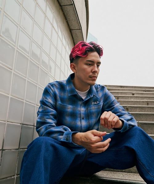 RVCA(ルーカ)の「RVCA メンズ WOLD WIDE SHIRT 長袖シャツ 【2025年秋冬モデル】/ルーカチェック柄ネルシャツ(シャツ/ブラウス・メンズ・ブラック/レッド/ブルー・MEDIUM/LARGE/X-LARGE/SMALL)」の10枚目の写真