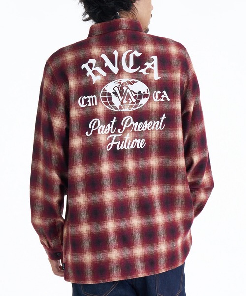セール】RVCA メンズ WOLD WIDE SHIRT 長袖シャツ 【2025年秋冬モデル