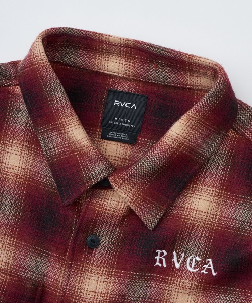 RVCA(ルーカ)の「RVCA メンズ WOLD WIDE SHIRT 長袖シャツ 【2025年秋冬モデル】/ルーカチェック柄ネルシャツ(シャツ/ブラウス・メンズ・ブラック/レッド/ブルー・MEDIUM/LARGE/X-LARGE/SMALL)」の15枚目の写真