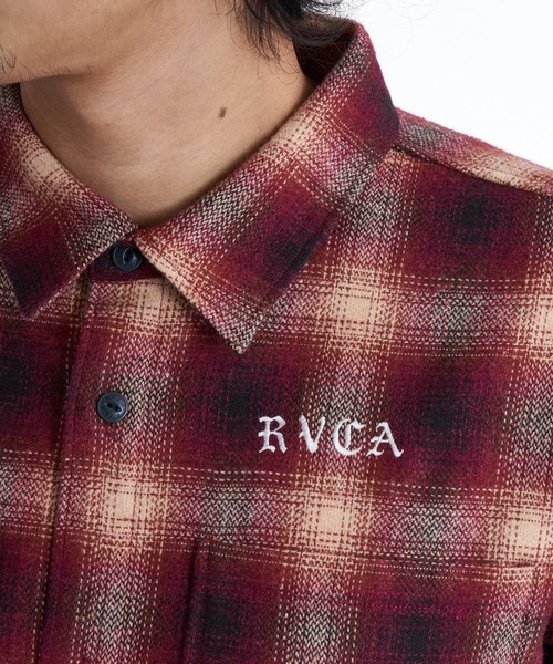 セール】RVCA メンズ WOLD WIDE SHIRT 長袖シャツ 【2025年秋冬モデル