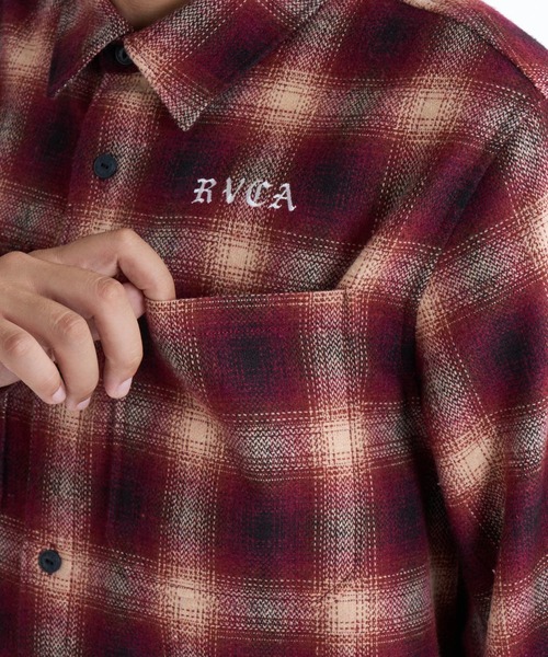 RVCA(ルーカ)の「RVCA メンズ WOLD WIDE SHIRT 長袖シャツ 【2025年秋冬モデル】/ルーカチェック柄ネルシャツ(シャツ/ブラウス・メンズ・ブラック/レッド/ブルー・MEDIUM/LARGE/X-LARGE/SMALL)」の18枚目の写真