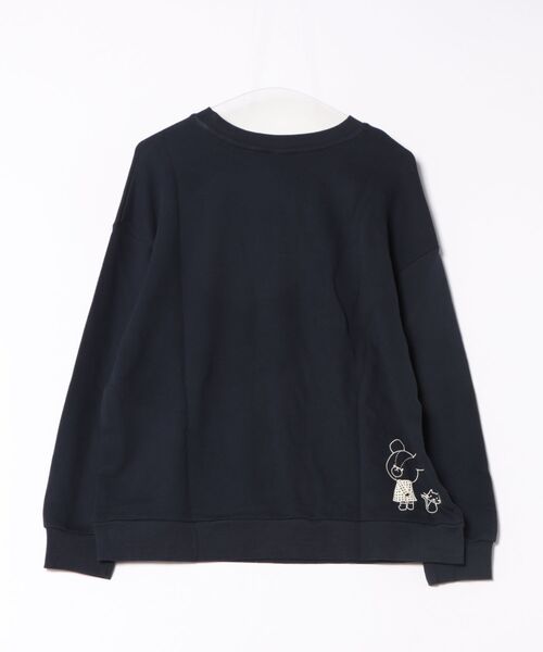 Honeys（ハニーズ）の「くまのがっこう／トップス（スウェット・レディース・スミクロ/オフホワイト/オートミール/ピンク/ネイビー・LL/M/L）」の7枚目の写真