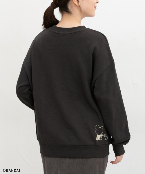 Honeys（ハニーズ）の「くまのがっこう／トップス（スウェット・レディース・スミクロ/オフホワイト/オートミール/ピンク/ネイビー・LL/M/L）」の18枚目の写真