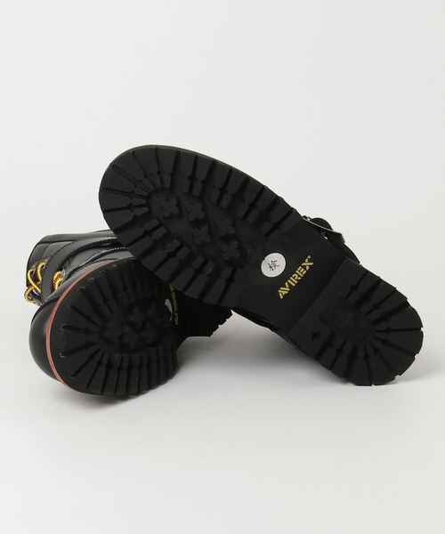 AVIREX（アヴィレックス）の「AVIREX アヴィレックス タイガー TIGER レザー バイカーブーツ AV2931（ブーツ・メンズ・ブラック/ブラウン系その他・25.0cm/25.5cm/26.0cm/26.5cm/27.0cm/28.0cm）」の4枚目の写真