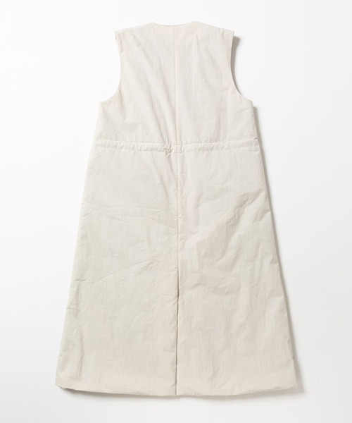 meanswhile(ミーンズワイル)の「Crisp Zipup Padding Dress×IHNN(ワンピース・レディース・チャコール/アイボリー・0(XS)/1(S))」の8枚目の写真
