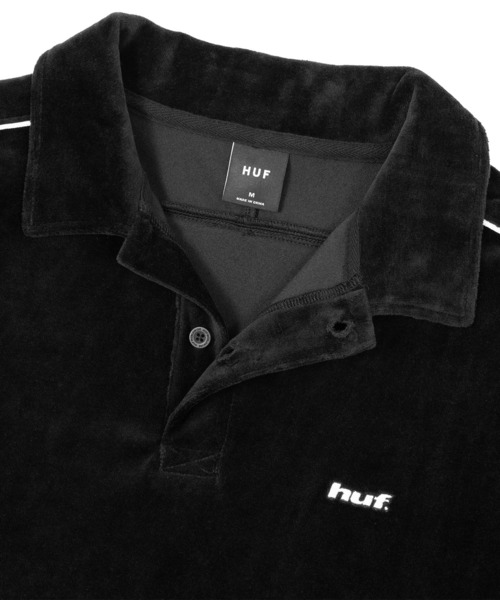 HUF（ハフ）の「H DOT VELOUR POLO（ポロシャツ・メンズ・ブラック/グリーン系その他・S/M/L/XL）」の14枚目の写真