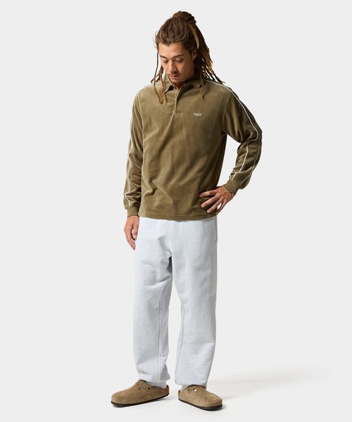 HUF（ハフ）の「H DOT VELOUR POLO（ポロシャツ・メンズ・ブラック/グリーン系その他・S/M/L/XL）」の9枚目の写真