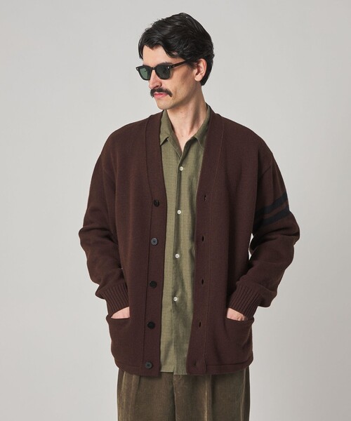 SKOOKUM × Steven Alan＞ LETTERED CARDIGAN/カーディガン