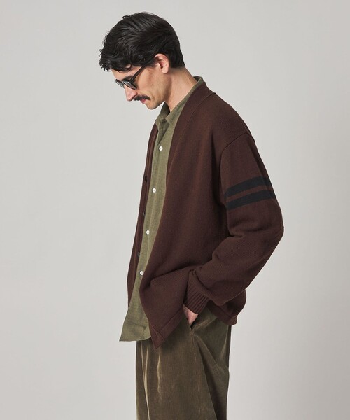 Steven Alan(スティーブンアラン)の「<SKOOKUM × Steven Alan> LETTERED CARDIGAN/カーディガン(カーディガン/ボレロ・メンズ・ダークブラウン/ブラック・M/L)」の5枚目の写真