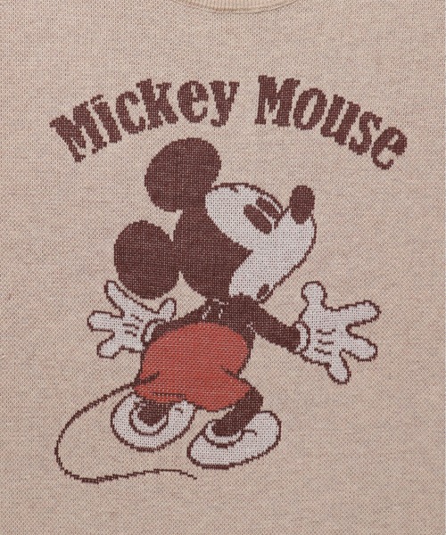 Disney(ディズニー)の「【DISNEY/ディズニー】ミッキーマウス ジャガードクルーネックニット(ニット/セーター・レディース・スミクロ/ベージュ/グレー/ブルー・MEDIUM/LARGE)」の12枚目の写真