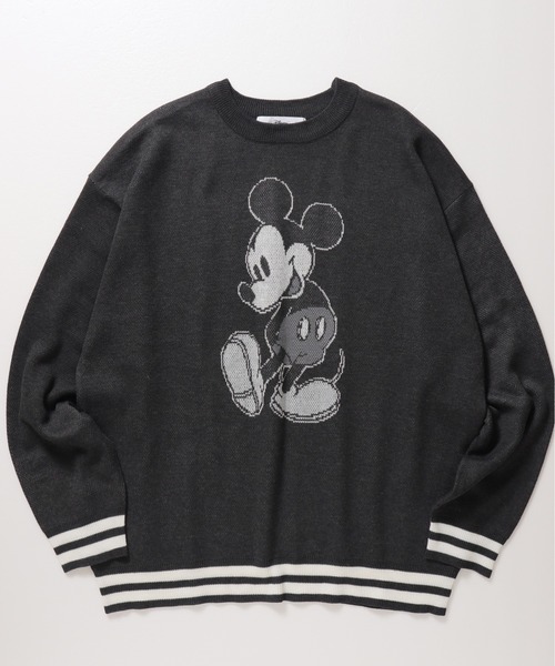 Disney(ディズニー)の「【DISNEY/ディズニー】ミッキーマウス ジャガードクルーネックニット(ニット/セーター・レディース・スミクロ/ベージュ/グレー/ブルー・MEDIUM/LARGE)」の22枚目の写真