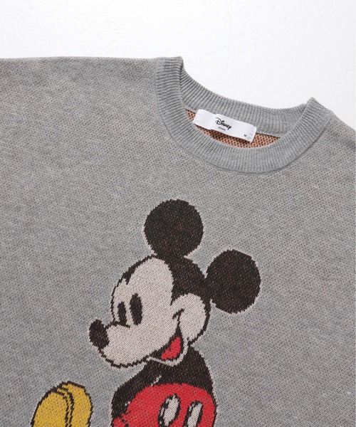 Disney(ディズニー)の「【DISNEY/ディズニー】ミッキーマウス ジャガードクルーネックニット(ニット/セーター・レディース・スミクロ/ベージュ/グレー/ブルー・MEDIUM/LARGE)」の11枚目の写真