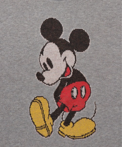 Disney(ディズニー)の「【DISNEY/ディズニー】ミッキーマウス ジャガードクルーネックニット(ニット/セーター・レディース・スミクロ/ベージュ/グレー/ブルー・MEDIUM/LARGE)」の8枚目の写真