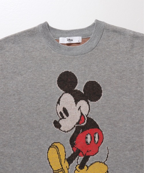 Disney(ディズニー)の「【DISNEY/ディズニー】ミッキーマウス ジャガードクルーネックニット(ニット/セーター・レディース・スミクロ/ベージュ/グレー/ブルー・MEDIUM/LARGE)」の10枚目の写真