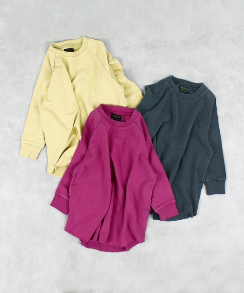 MARKEY'S（マーキーズ）の「ピグメントラグランワンピース（ワンピース・キッズ・チャコール/イエロー/ピンク・90/100/110/120/130/140/150）」の4枚目の写真