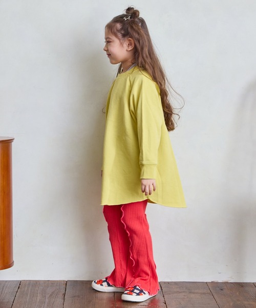 MARKEY'S（マーキーズ）の「ピグメントラグランワンピース（ワンピース・キッズ・チャコール/イエロー/ピンク・90/100/110/120/130/140/150）」の7枚目の写真