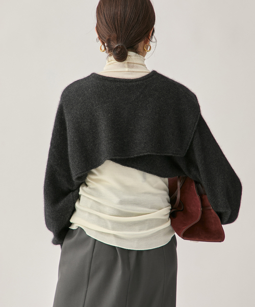 エンリカ　ニットケープ セール】ENRICA エンリカ SLEEVE CAPE ニット KNIT245（ニット