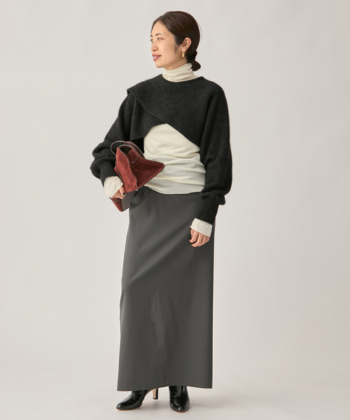 セール】ENRICA エンリカ SLEEVE CAPE ニット KNIT245（ニット