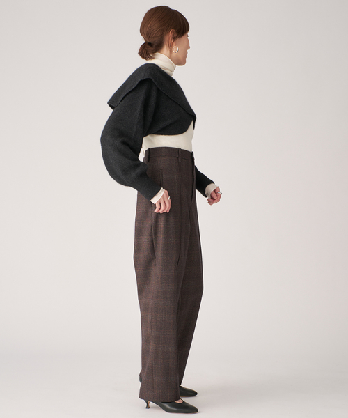 enrica(エンリカ)の「ENRICA エンリカ SLEEVE CAPE ニット KNIT245(ニット/セーター・レディース・チャコールグレー/ライトグレー・FREE)」の13枚目の写真