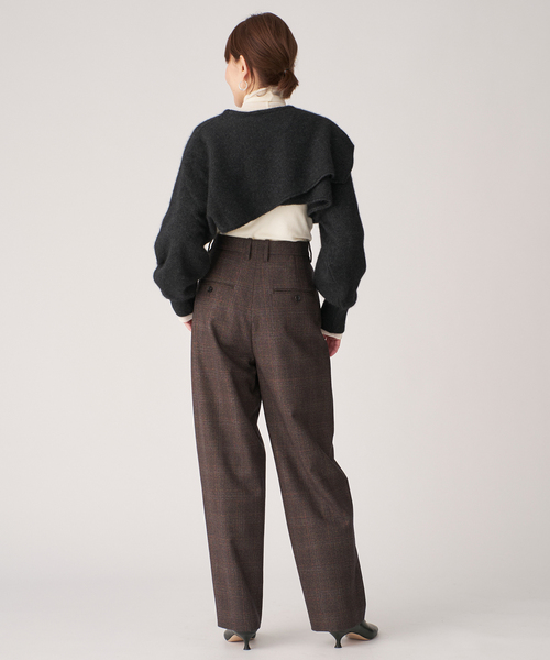 enrica(エンリカ)の「ENRICA エンリカ SLEEVE CAPE ニット KNIT245(ニット/セーター・レディース・チャコールグレー/ライトグレー・FREE)」の14枚目の写真