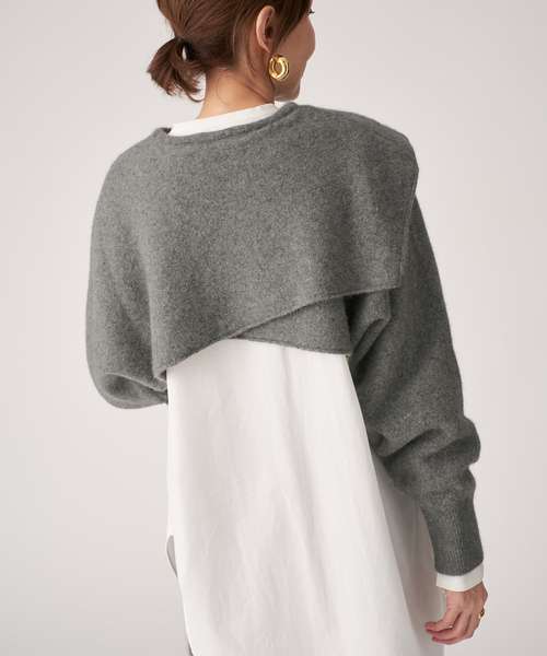 セール】ENRICA エンリカ SLEEVE CAPE ニット KNIT245（ニット