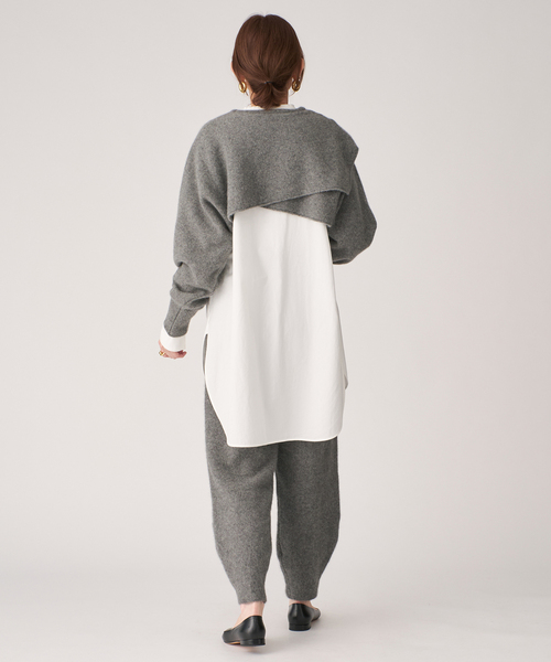 エンリカ　ニットケープ セール】ENRICA エンリカ SLEEVE CAPE ニット KNIT245（ニット