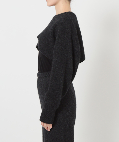 enrica(エンリカ)の「ENRICA エンリカ SLEEVE CAPE ニット KNIT245(ニット/セーター・レディース・チャコールグレー/ライトグレー・FREE)」の21枚目の写真
