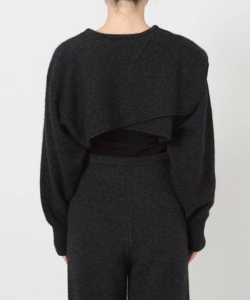 enrica(エンリカ)の「ENRICA エンリカ SLEEVE CAPE ニット KNIT245(ニット/セーター・レディース・チャコールグレー/ライトグレー・FREE)」の22枚目の写真
