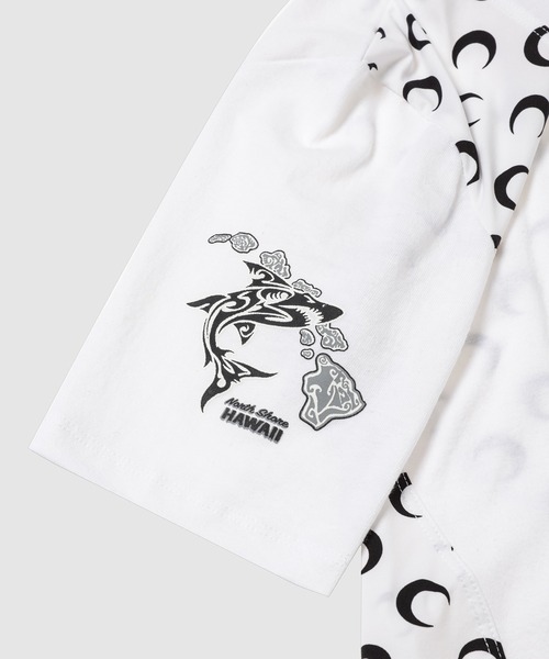 MARINE SERRE(マリーン・セル)の「REGENERATED GRAPHIC JERSEY BABY FIT T-SHIRT(Tシャツ/カットソー・レディース・ブラック系その他/ホワイト系その他・S/XS)」の14枚目の写真