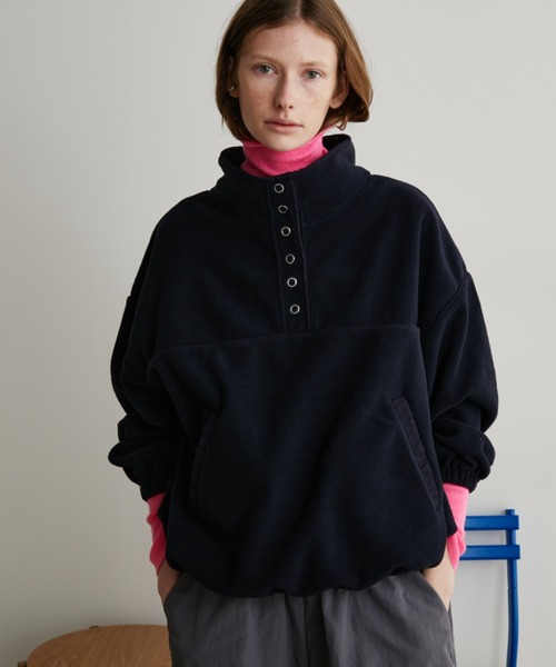 Auntie Rosa Holiday（アンティローザホリデー）の「フリーススタンドプルオーバー（その他トップス・レディース・アイボリー/ネイビー/チャコールグレー・FREE）」の3枚目の写真