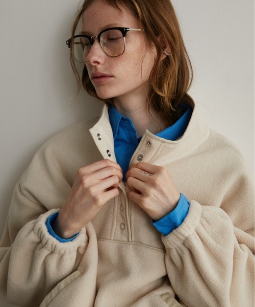 Auntie Rosa Holiday（アンティローザホリデー）の「フリーススタンドプルオーバー（その他トップス・レディース・アイボリー/ネイビー/チャコールグレー・FREE）」の14枚目の写真