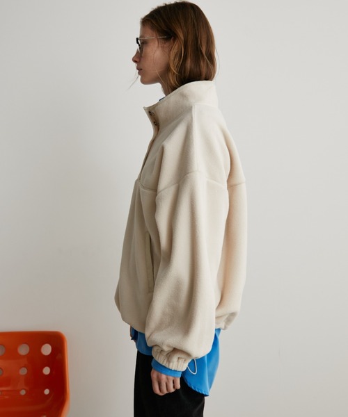 Auntie Rosa Holiday（アンティローザホリデー）の「フリーススタンドプルオーバー（その他トップス・レディース・アイボリー/ネイビー/チャコールグレー・FREE）」の8枚目の写真