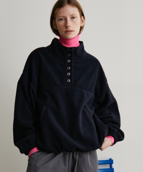 Auntie Rosa Holiday（アンティローザホリデー）の「フリーススタンドプルオーバー（その他トップス・レディース・アイボリー/ネイビー/チャコールグレー・FREE）」の15枚目の写真